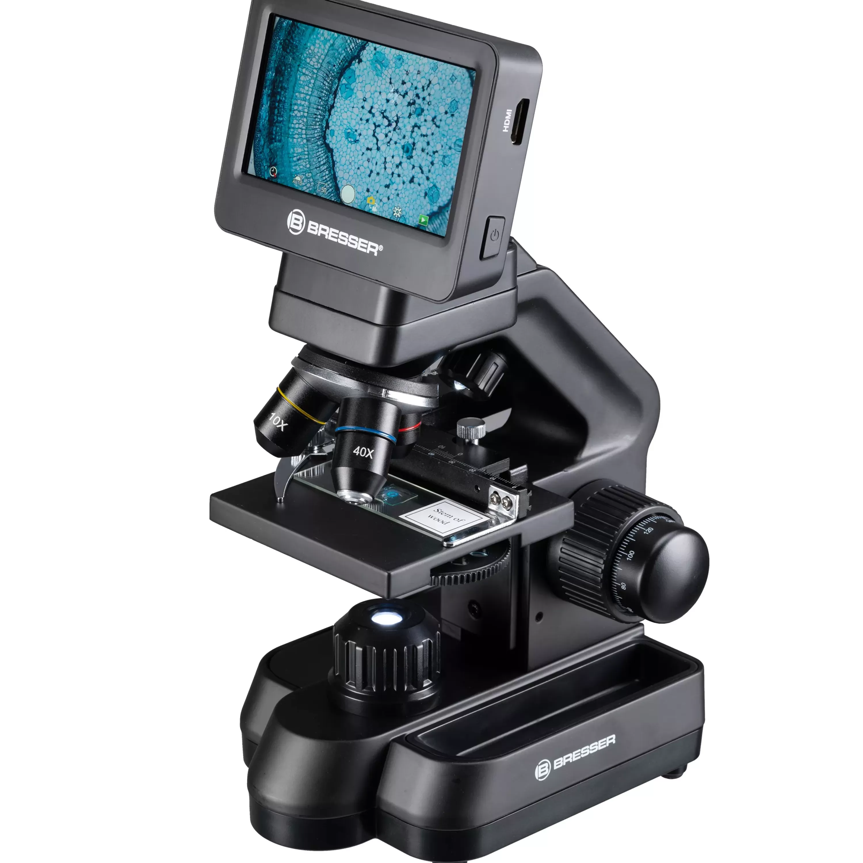 New Bresser Biolux Touch 5 MP HDMI Mikroskop für Schule und Hobby