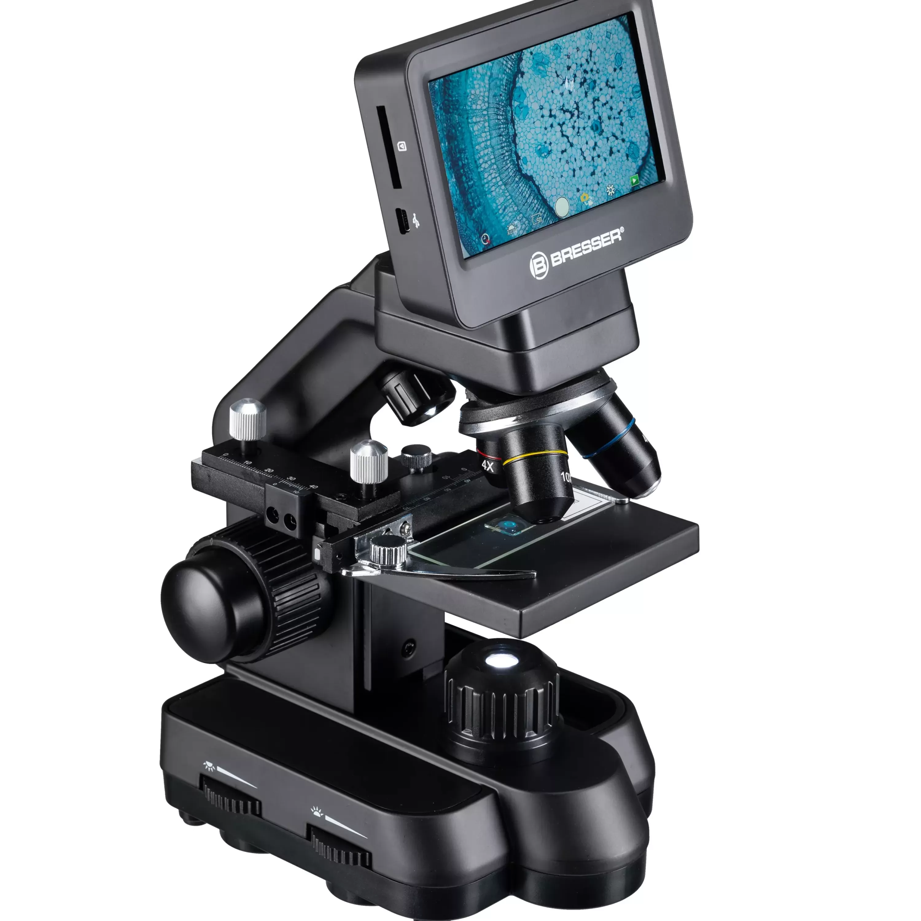 New Bresser Biolux Touch 5 MP HDMI Mikroskop für Schule und Hobby
