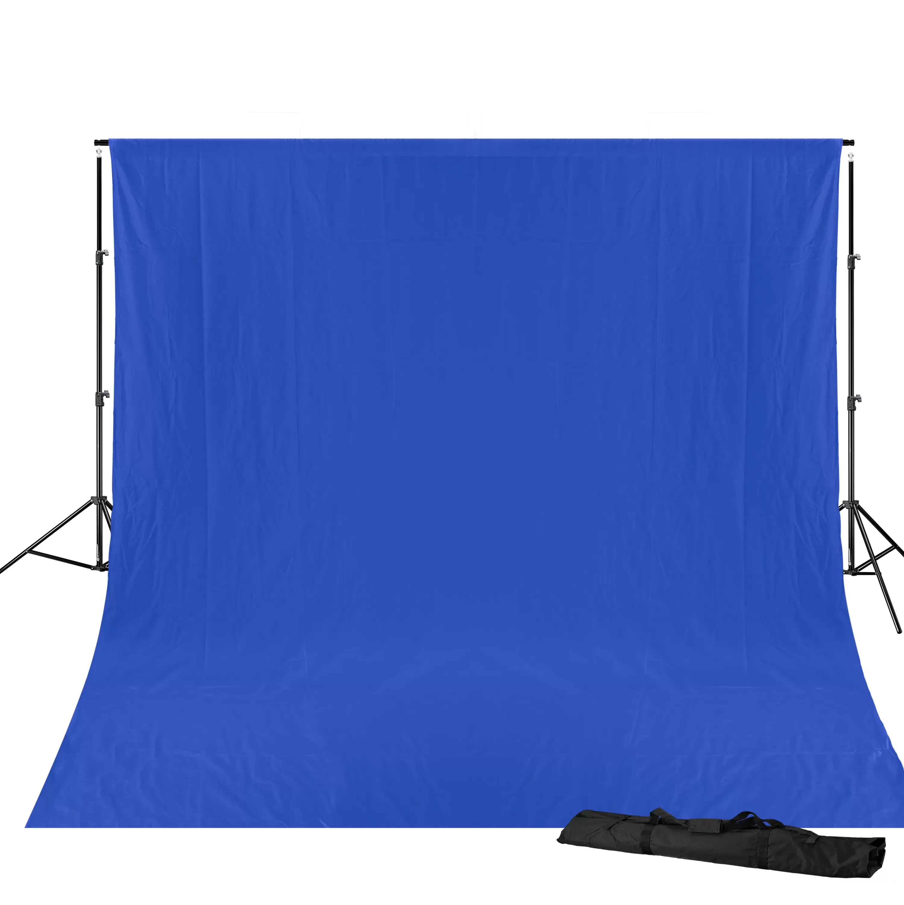 Online Bresser BR-D23 Hintergrundsystem + Hintergrundtuch 3 x 4m Chromakey Blau