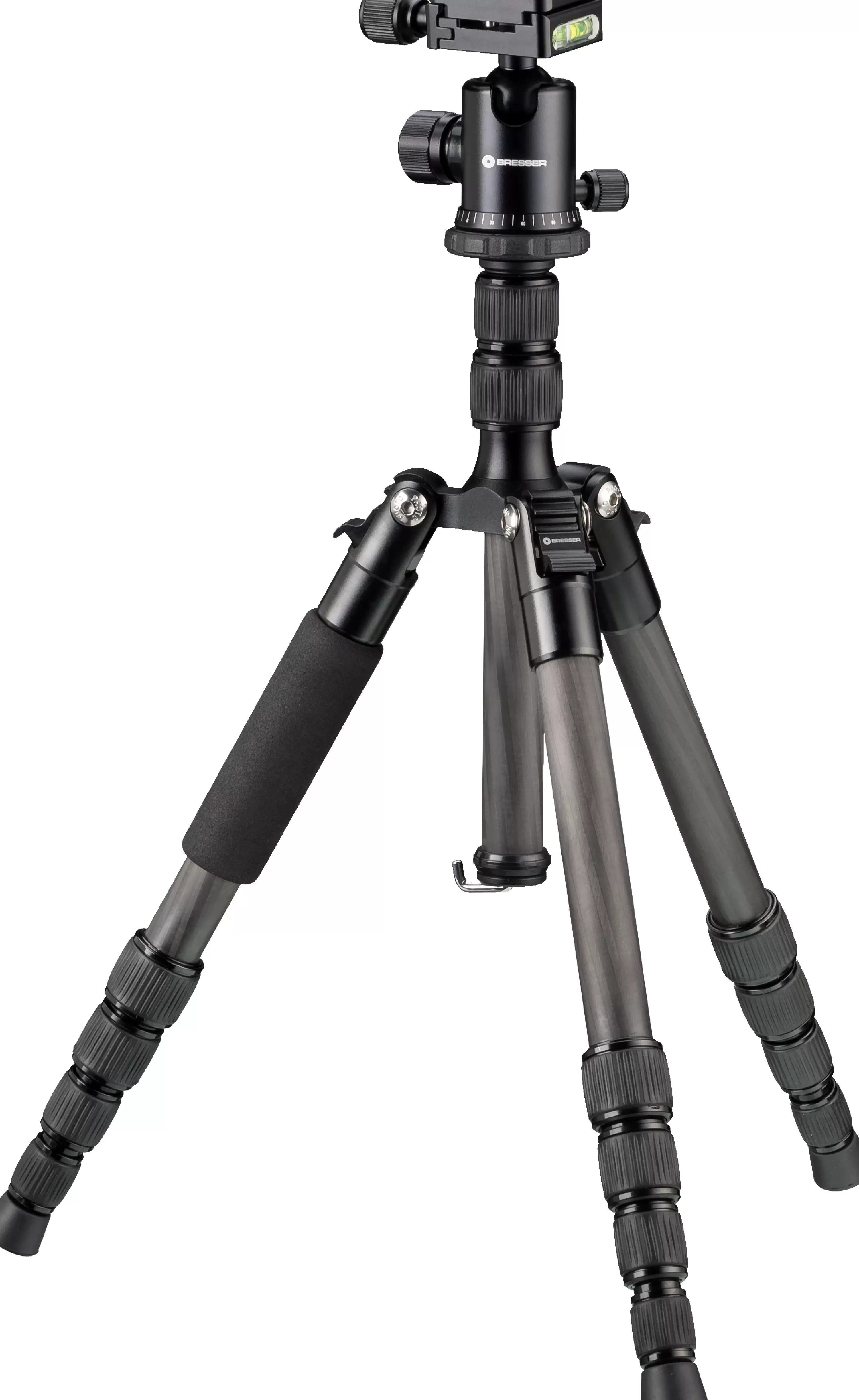 Outlet Bresser BR-2205-N1 Carbon Fotostativ bis 8 kg verwendbar als Dreibein- und Bodenstativ
