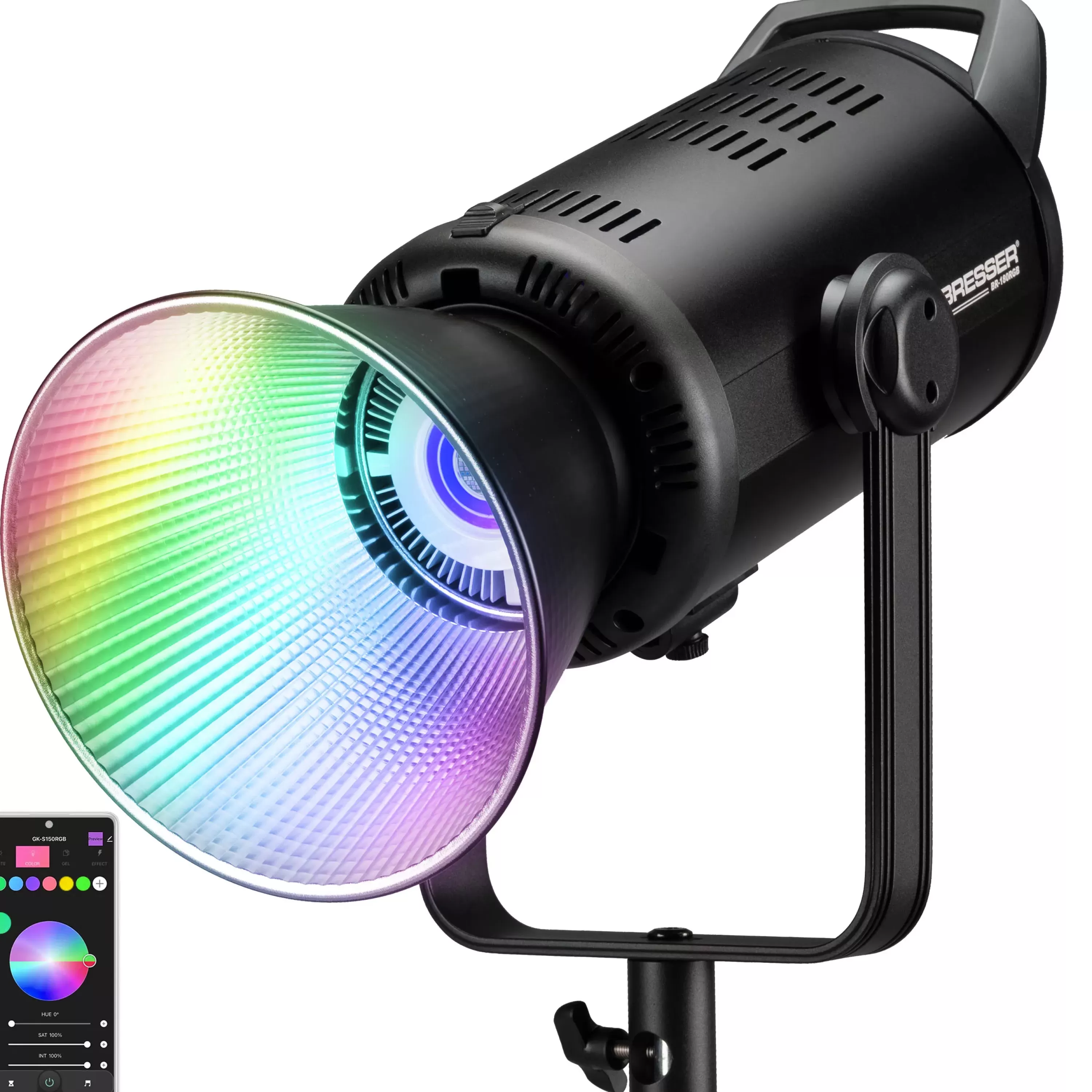 Best Sale Bresser BR-180RGB COB LED Light mit Reflektor