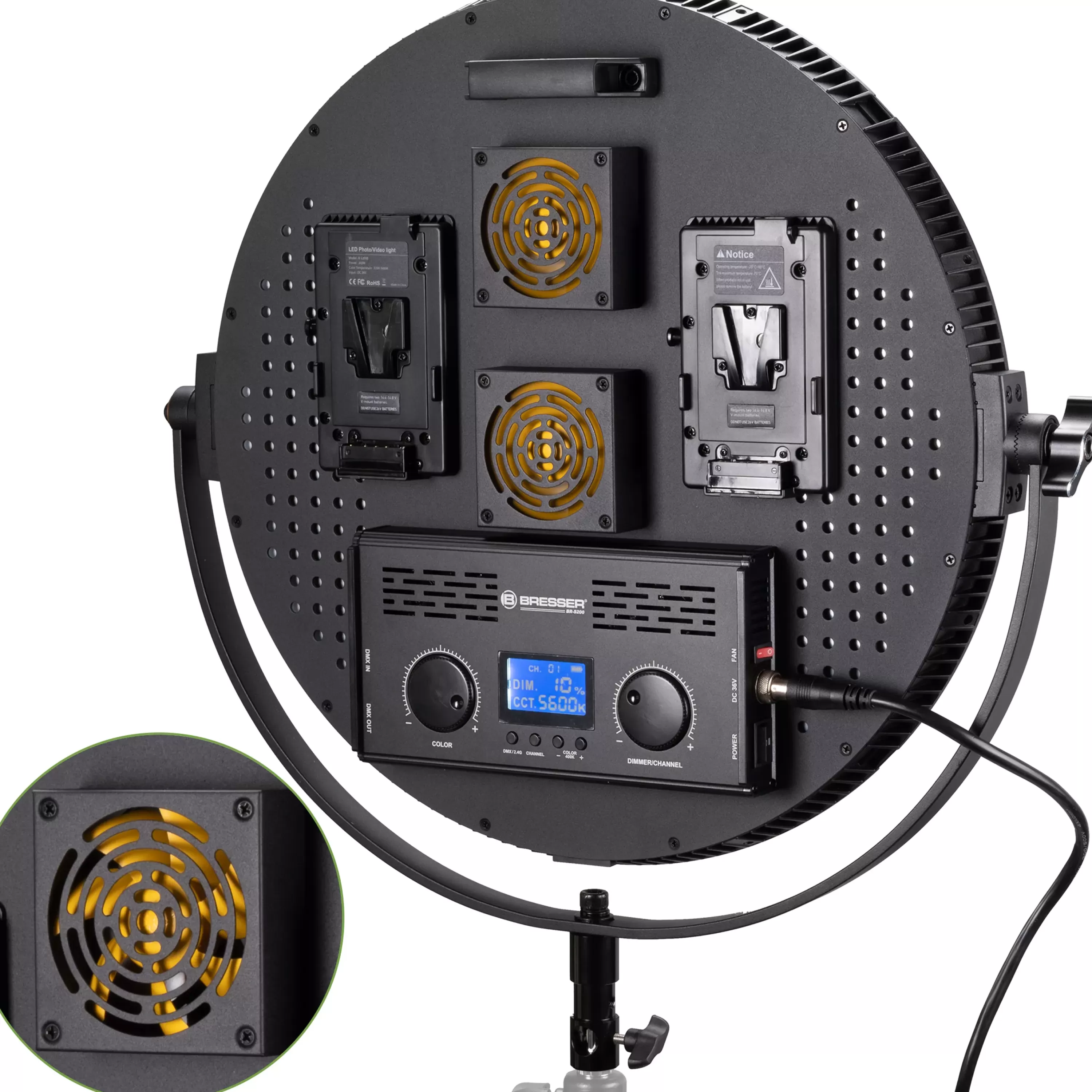 Best Bresser BR-S200B Bi-Color Soft LED Light Rund