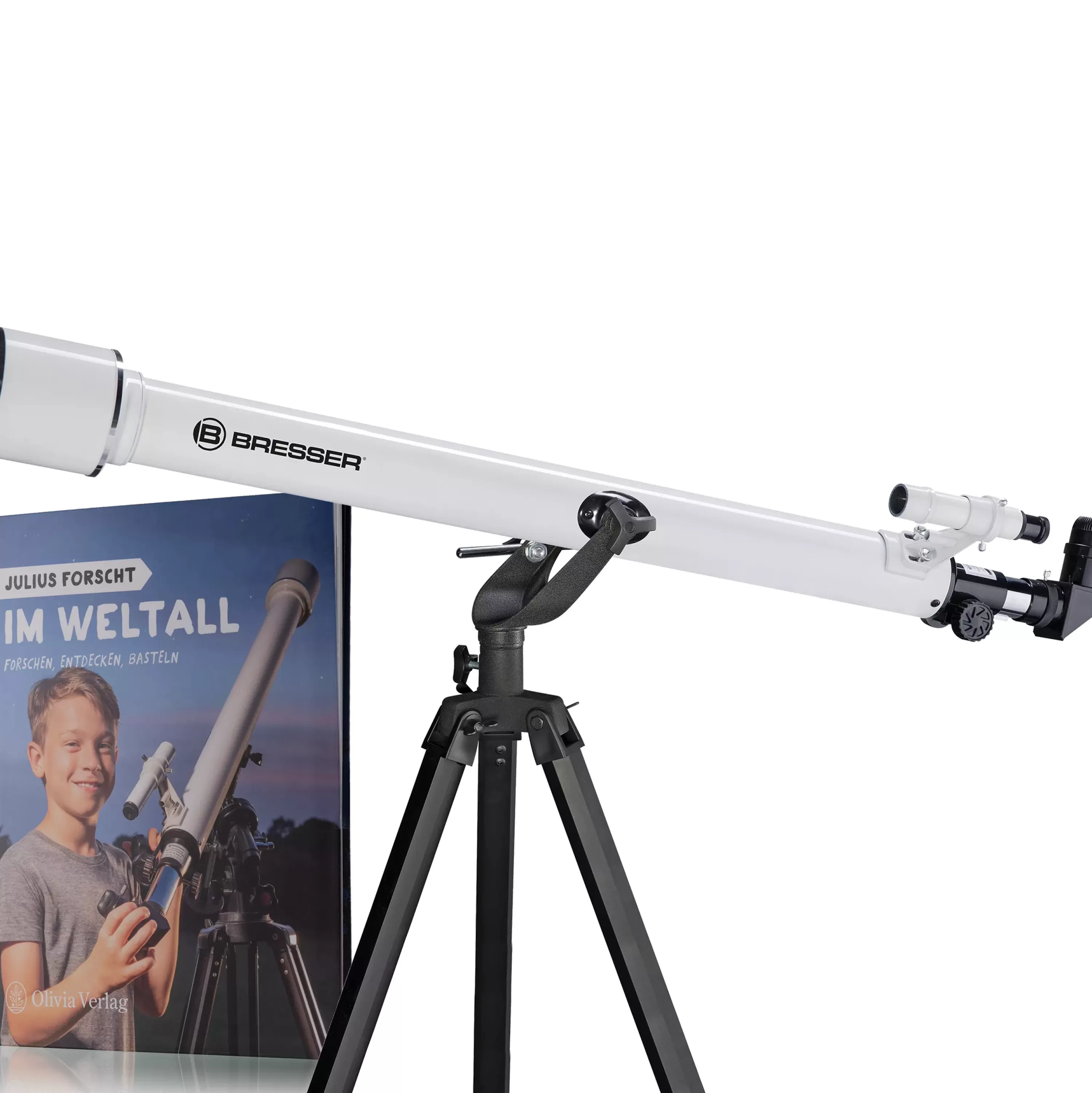 Flash Sale Bresser Classic 60/900 AZ Linsenteleskop mit Buch ''Julius forscht im Weltall''