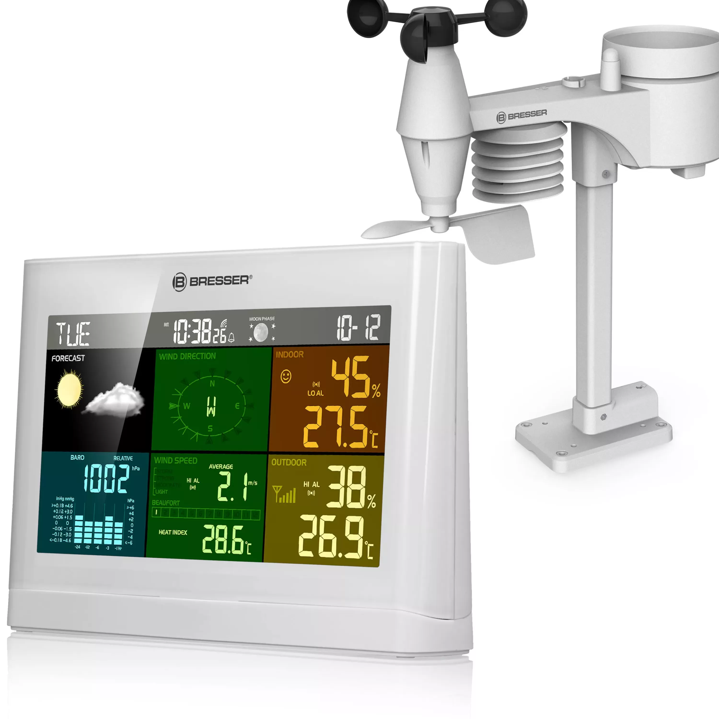 Online Bresser 5-in-1 Comfort Wetterstation mit Farbdisplay