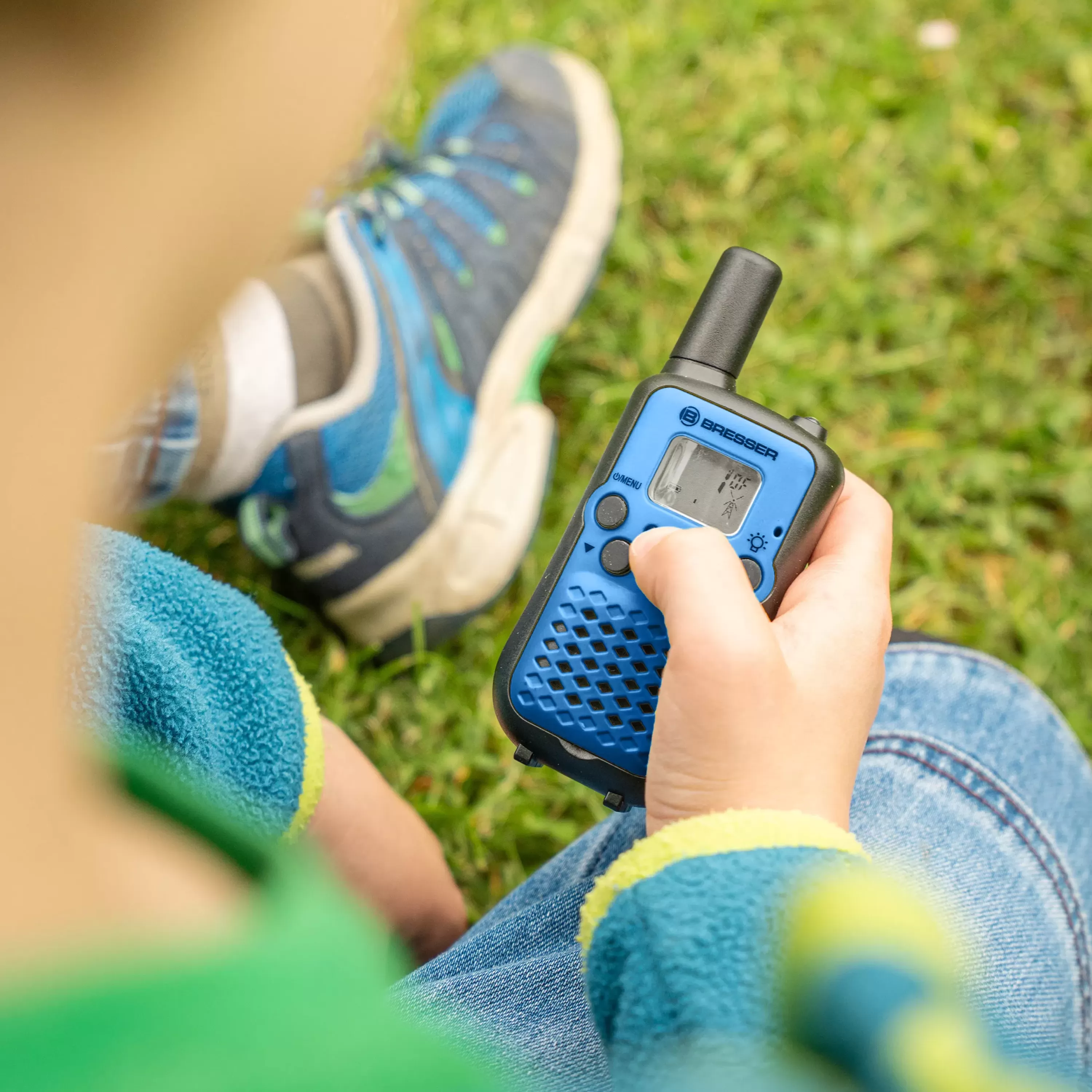 Online Bresser JUNIOR Walkie Talkie 2er-Set mit hoher Reichweite bis zu 6 km und Frei-Hand-Funktion