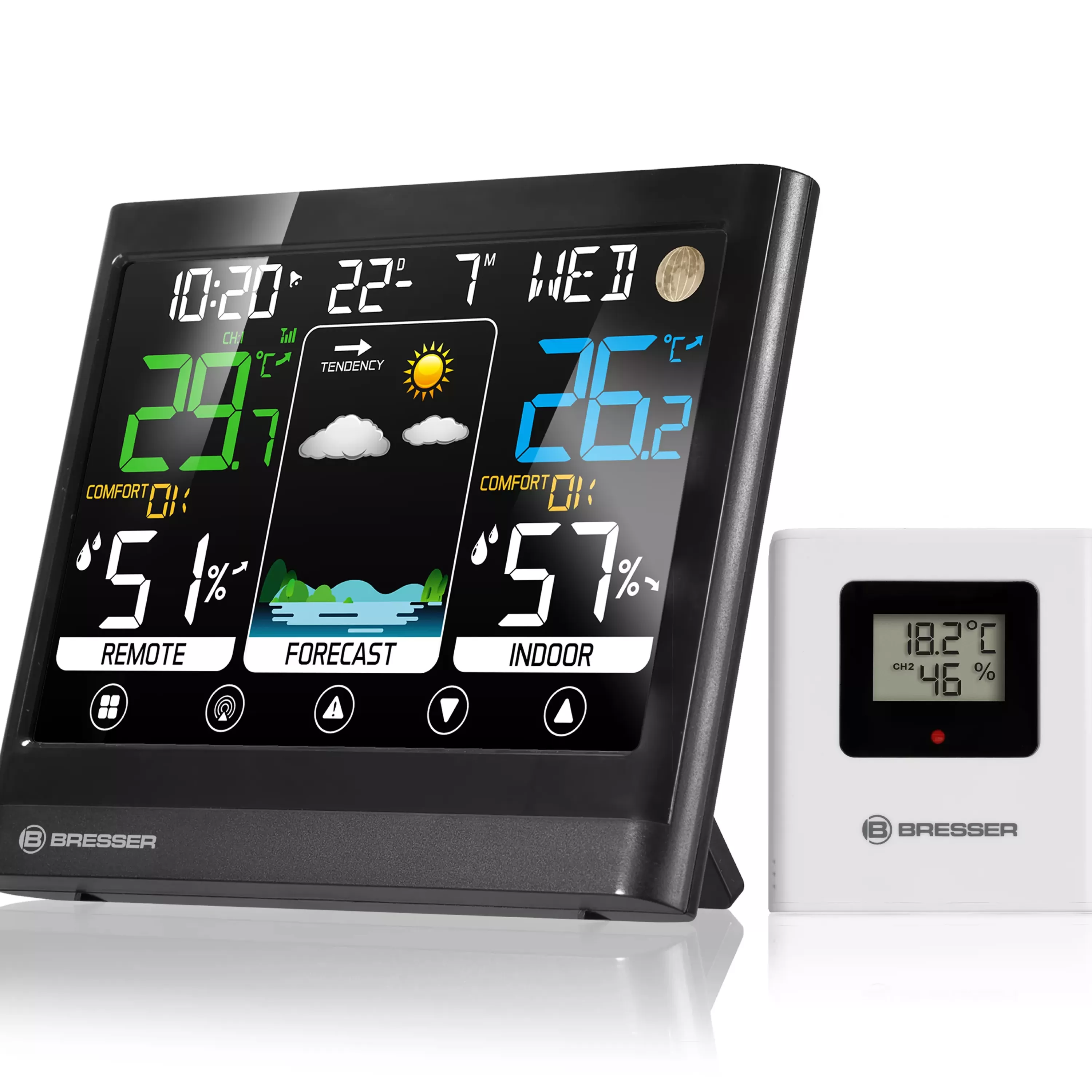 Cheap Bresser MeteoTemp BF Wetterstation mit Touch-Display