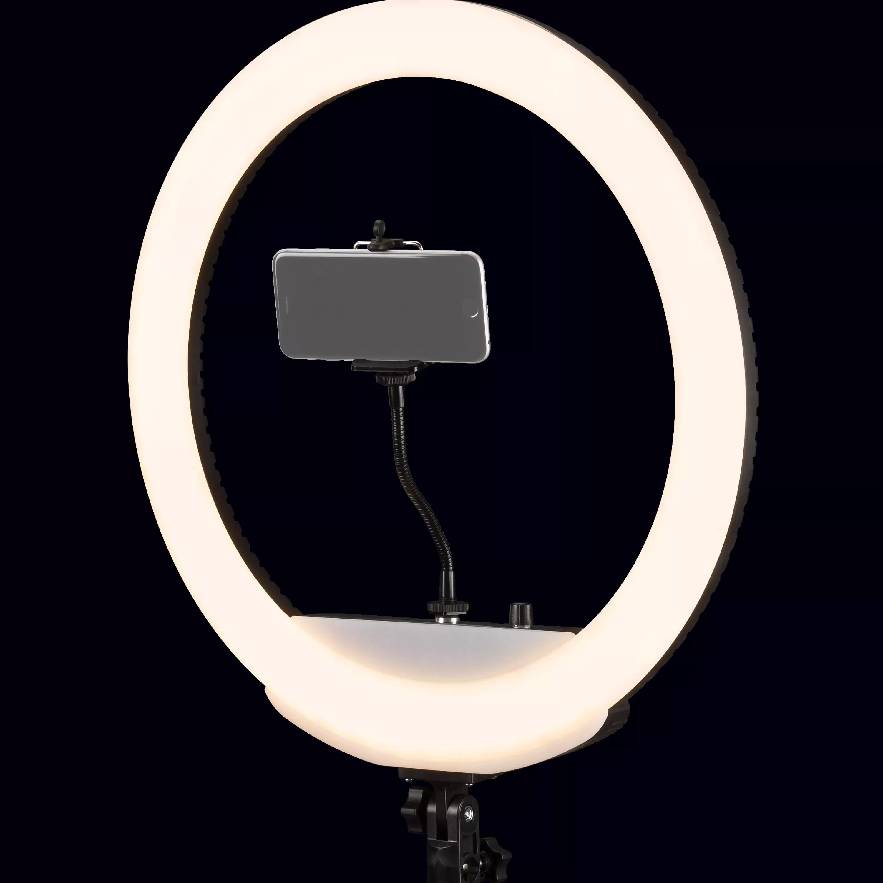Fashion Bresser MM-26AB Bi-Color LED Ringlicht 48W dimmbar mit Smartphonehalter und Fernauslöser