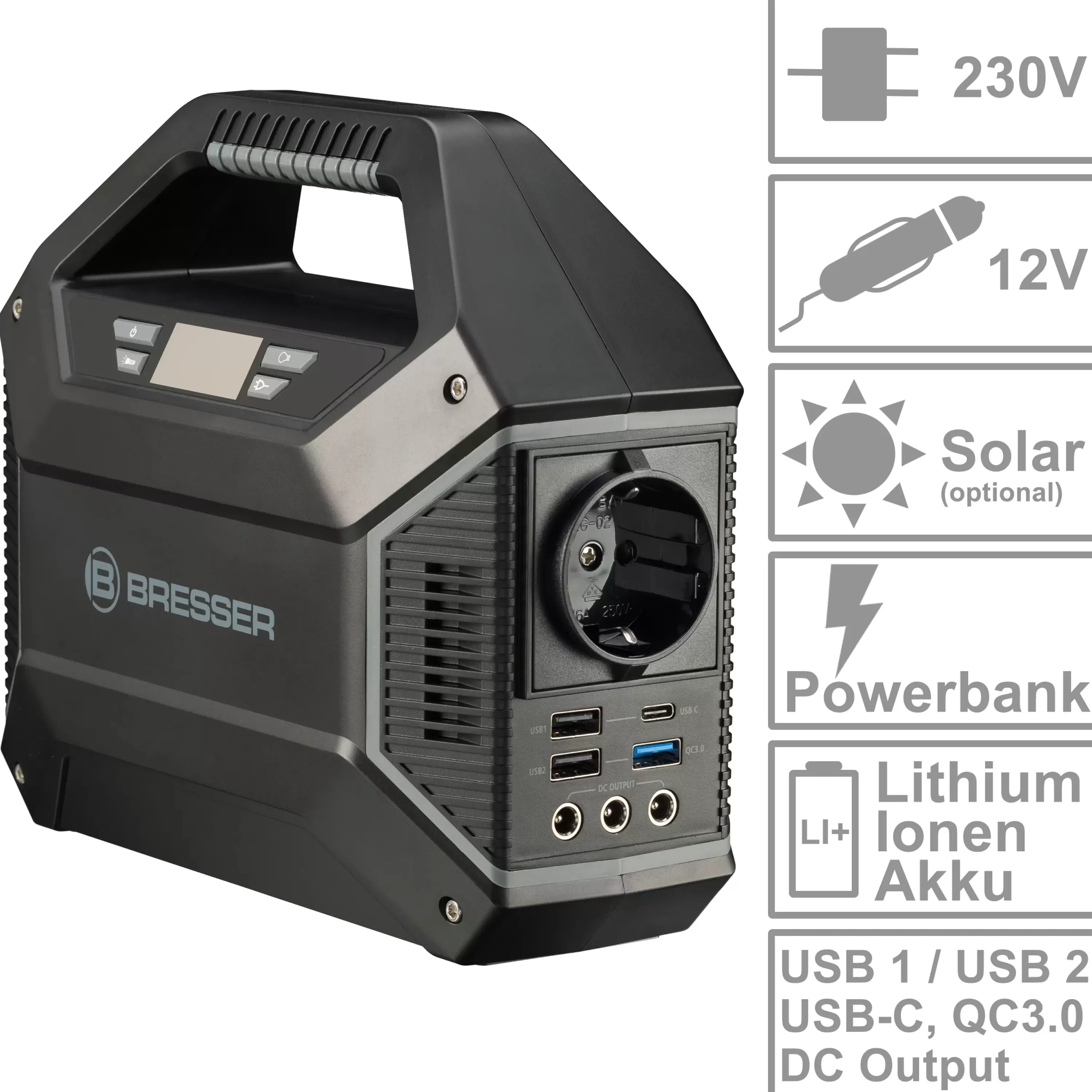 Discount Bresser Mobile Power Station tragbarer Stromspeicher 100 Watt