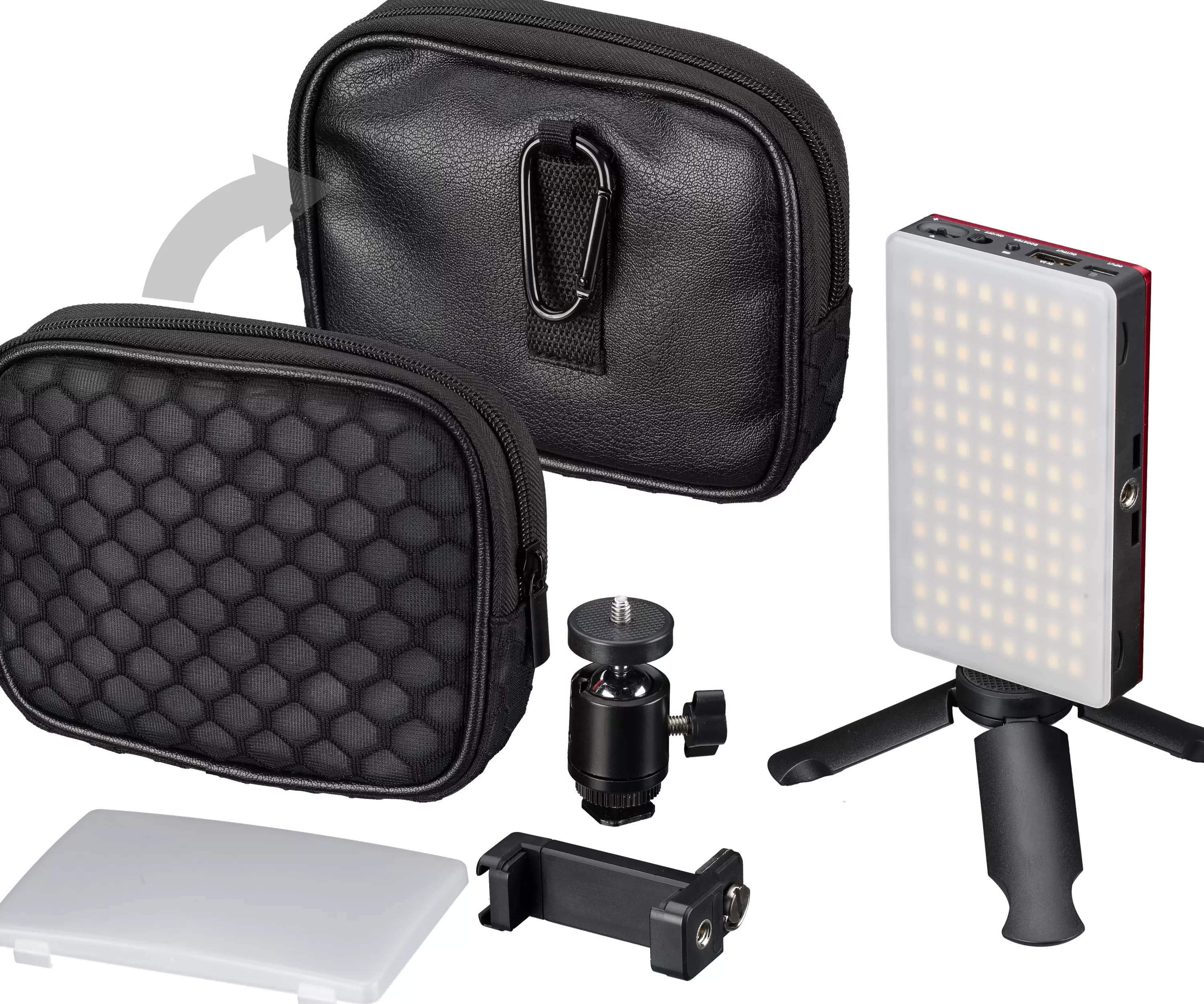 Hot Bresser Pocket LED 9W Bi-Color Dauerlicht für den mobilen Einsatz und Smartphone-Fotografie