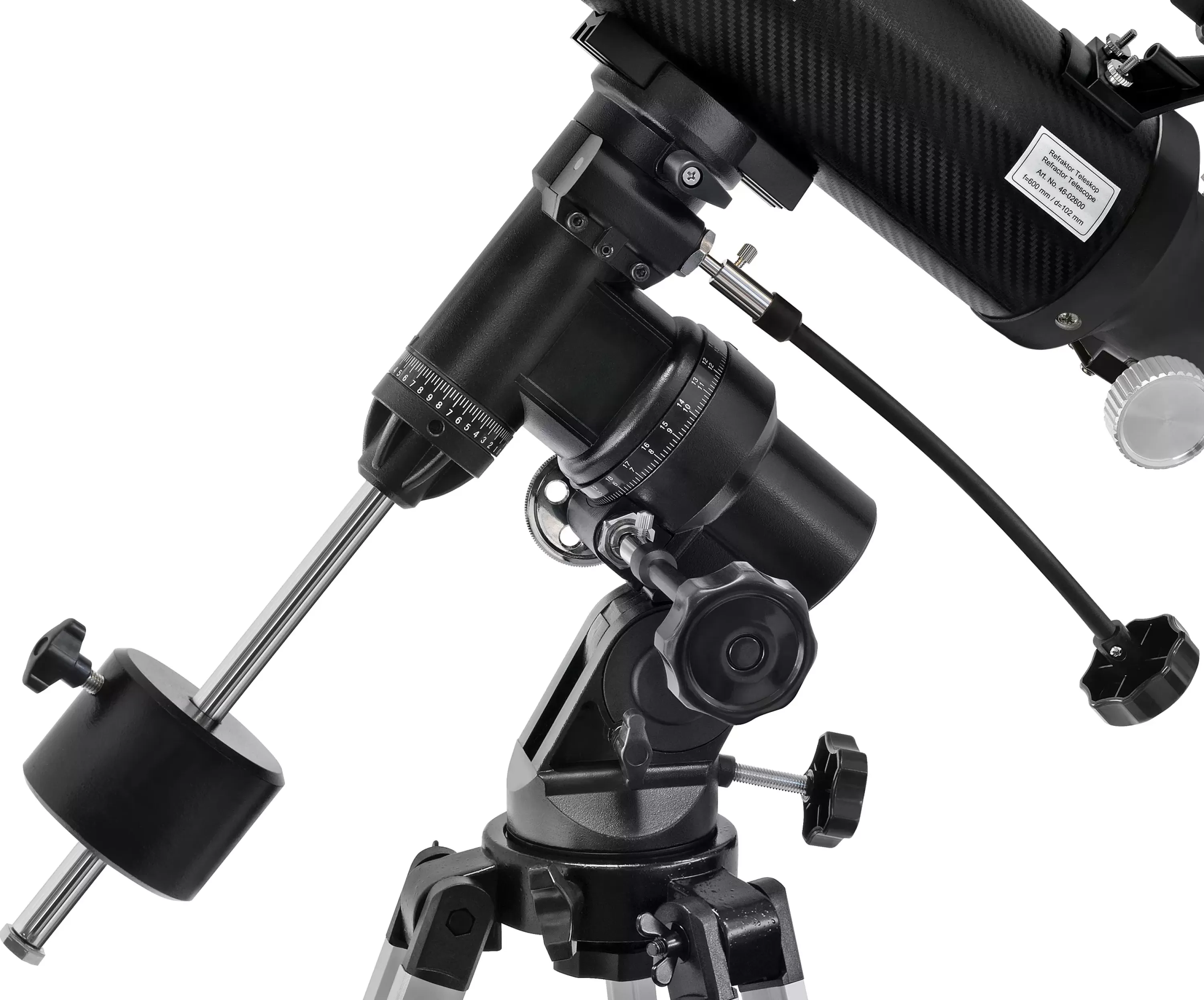 Best Bresser Polaris-II 102/600 EQ3 Linsenteleskop mit Smartphone-Adapter & Sonnenfilter