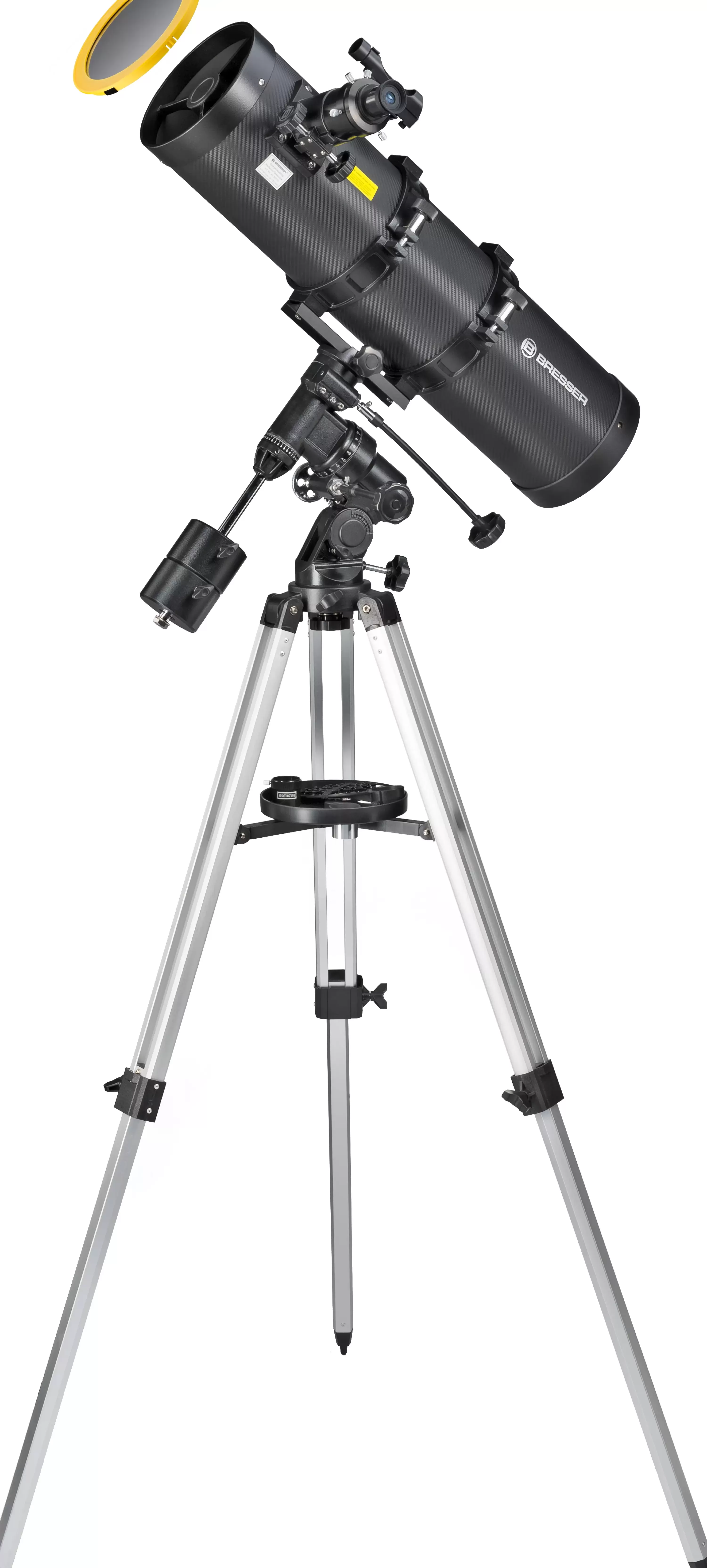 Online Bresser Pollux-I 150/750 EQ3 Spiegelteleskop mit Smartphone-Adapter & Sonnenfilter