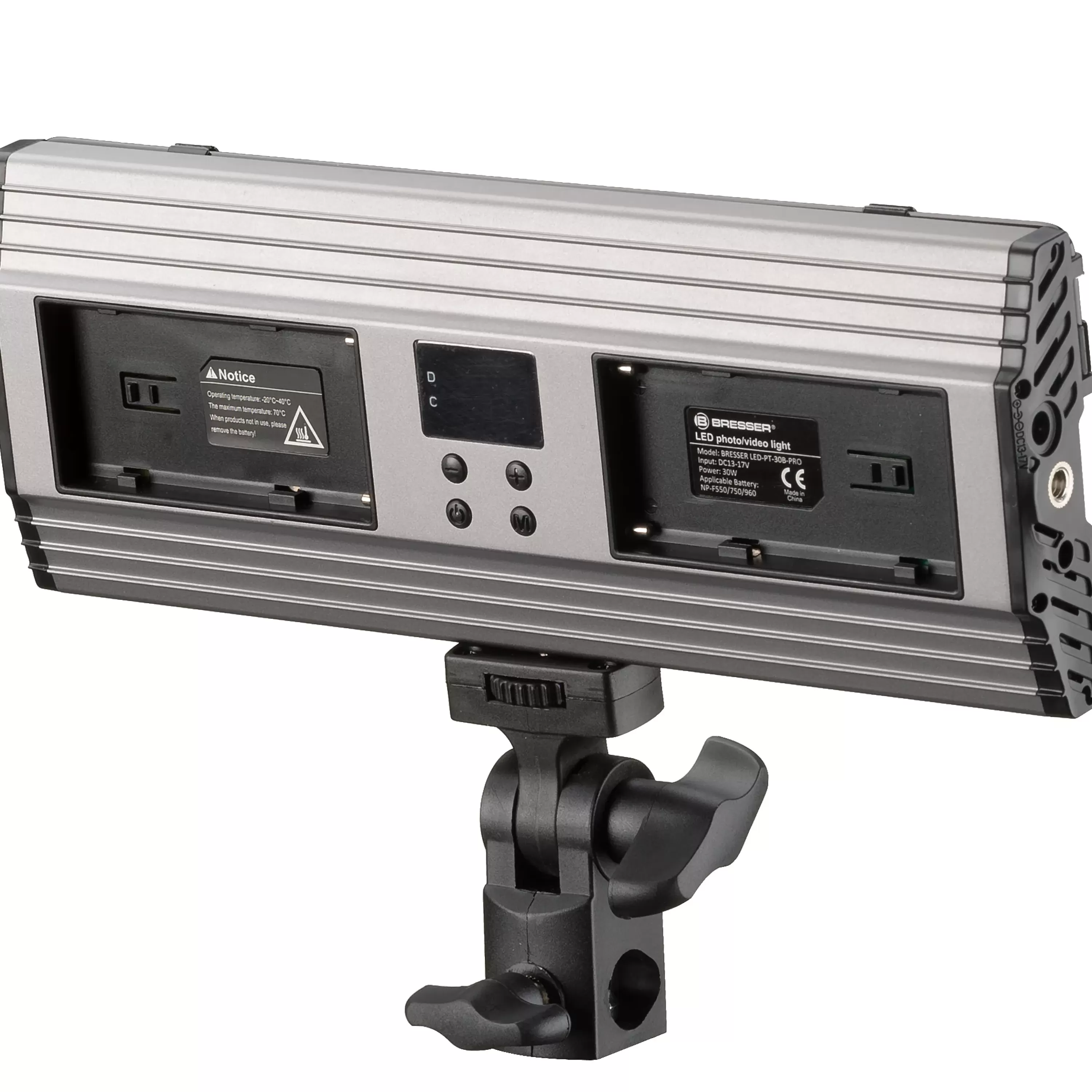 Best Bresser PT 30B-II LED Bi-Color Videoleuchten-Set mit Lichtklappen, Akkus, Netzteil, Fernbedienung und Tasche