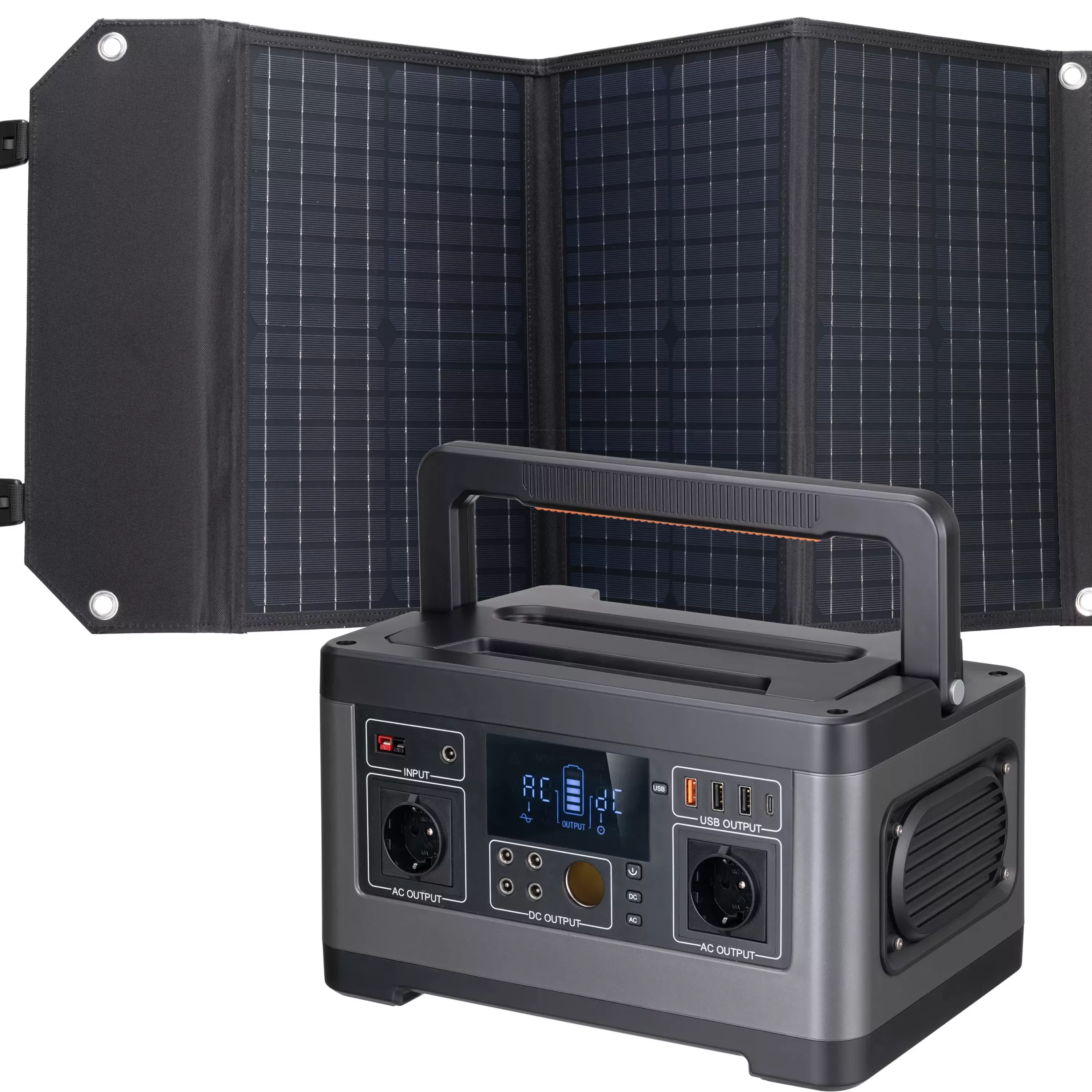 Outlet Bresser Set Mobile Power-Station 500 W + Solar-Ladegerät 60 W