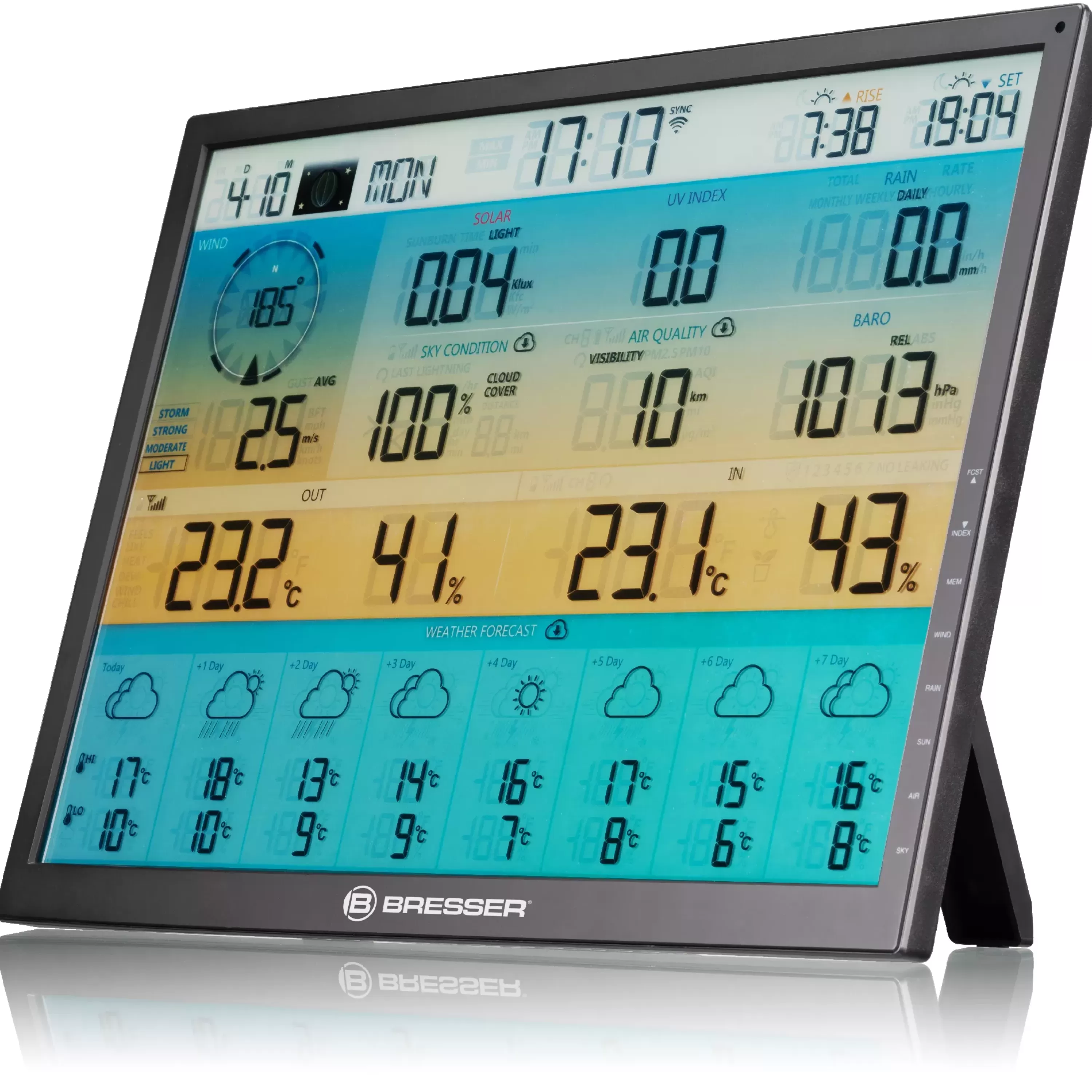 Clearance Bresser 8-Tage 4CAST XL WLAN-Wetterstation 7-in-1 solar