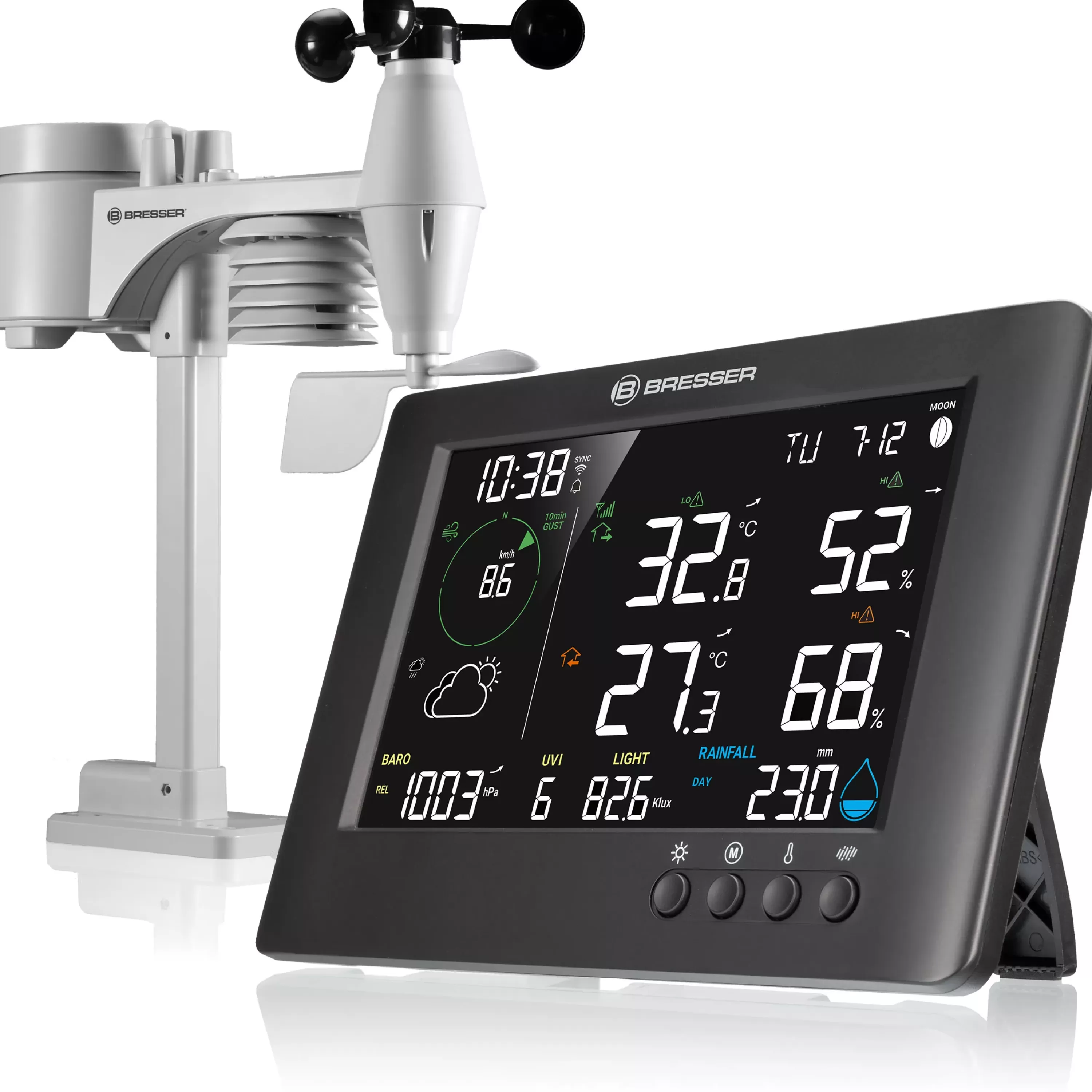 Outlet Bresser WLAN-7-in-1-Funk-Wetterstation TB