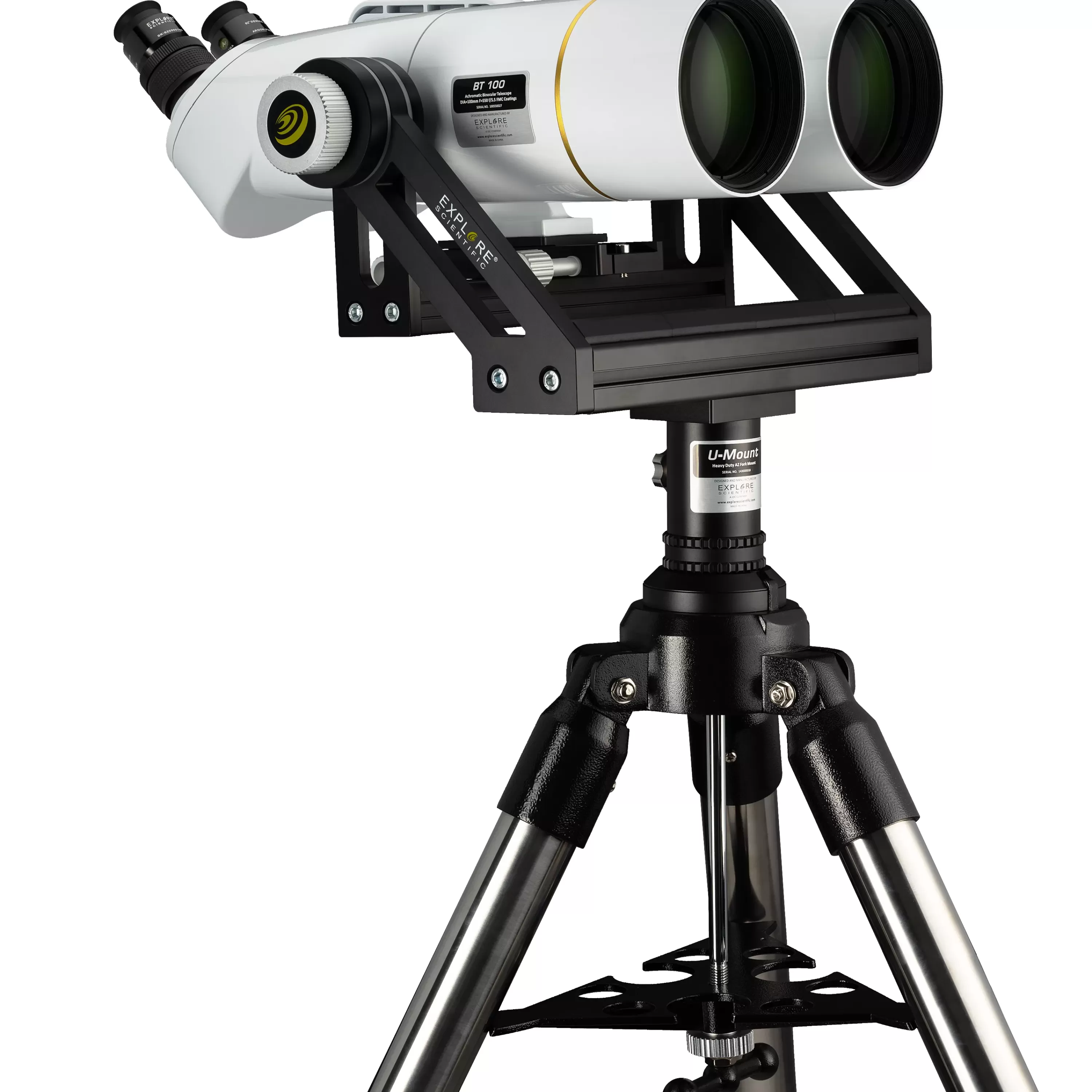 New Bresser EXPLORE SCIENTIFIC BT-100 SF Großfernglas mit 62 Grad LER Okularen 20mm