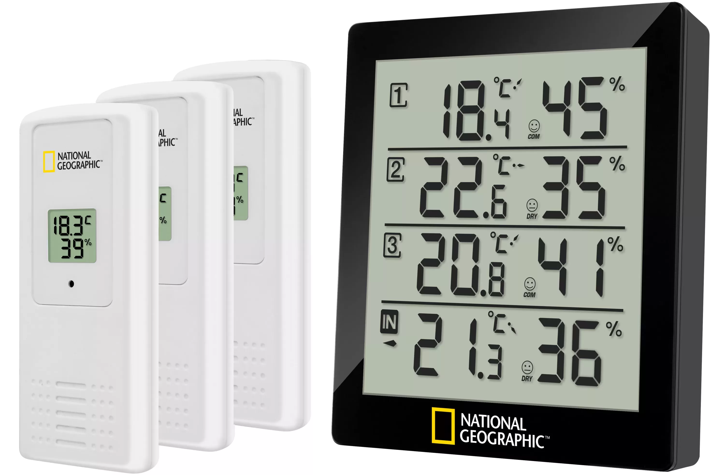 Best Bresser NATIONAL GEOGRAPHIC Digitales Thermo-Hygrometer für 4 Messbereiche - schwarz