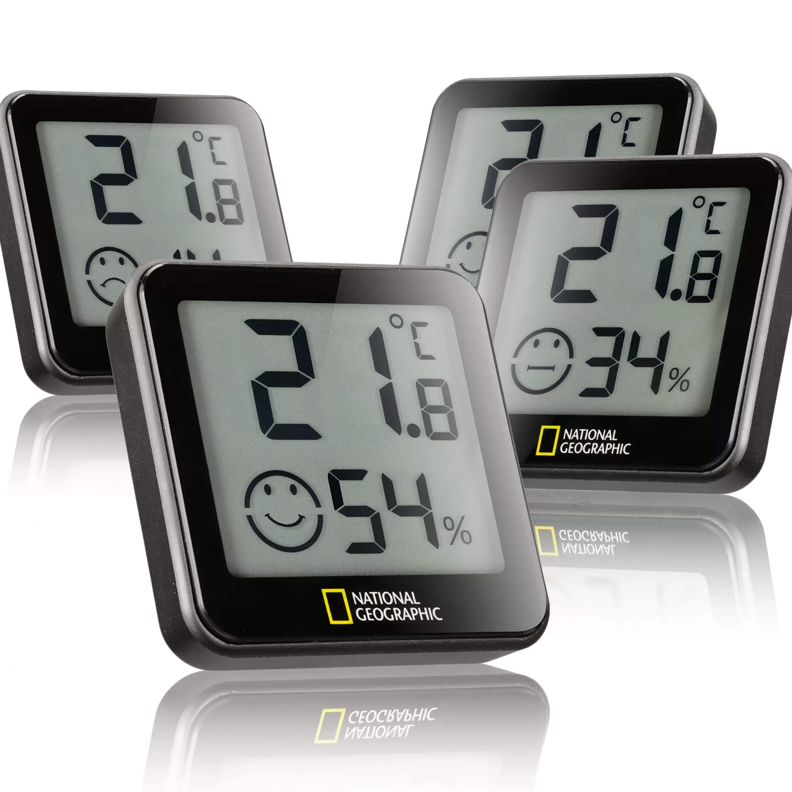 Best Sale Bresser NATIONAL GEOGRAPHIC Thermo-Hygrometer Tempy 4er-Set